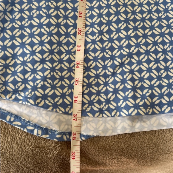 J. McLaughlin NWT Cagney Pullover Blue and White Geometric Long Sleeve Dress - Picture 11 of 13